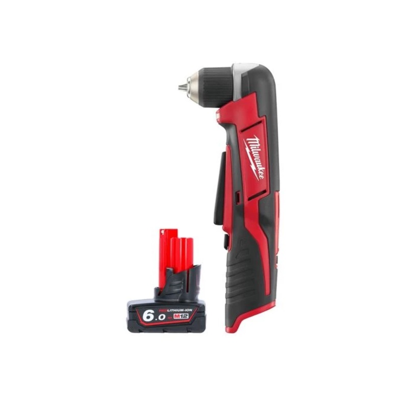 Milwaukee C12RAD 12V Cordless Right Angle Drill With 1 x 6.0Ah Battery