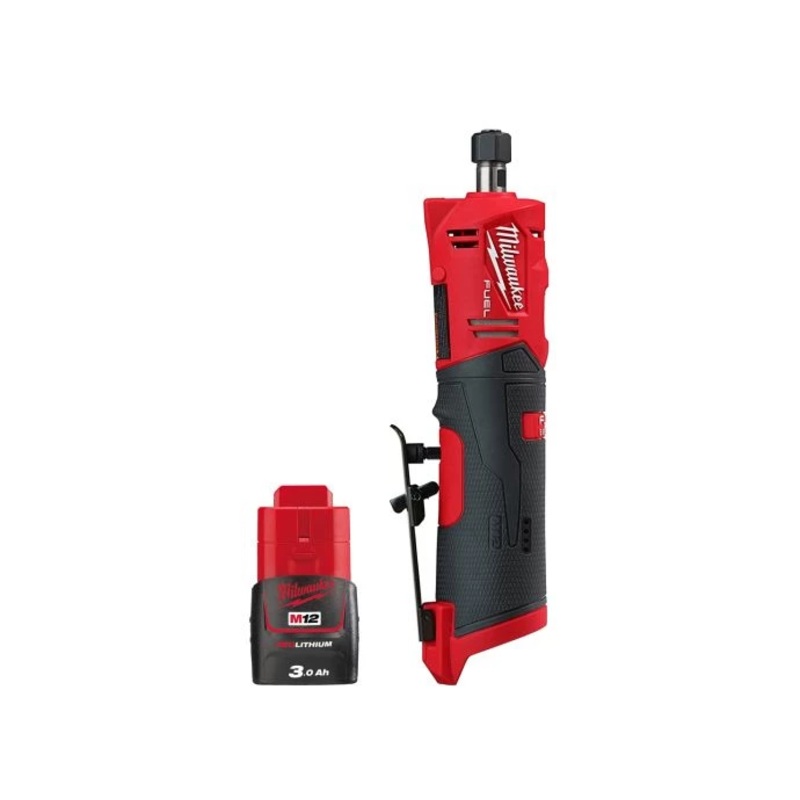 Milwaukee M12FDGS 12V Fuel Cordless Straight Die Grinder With 1 x 3.0Ah Battery