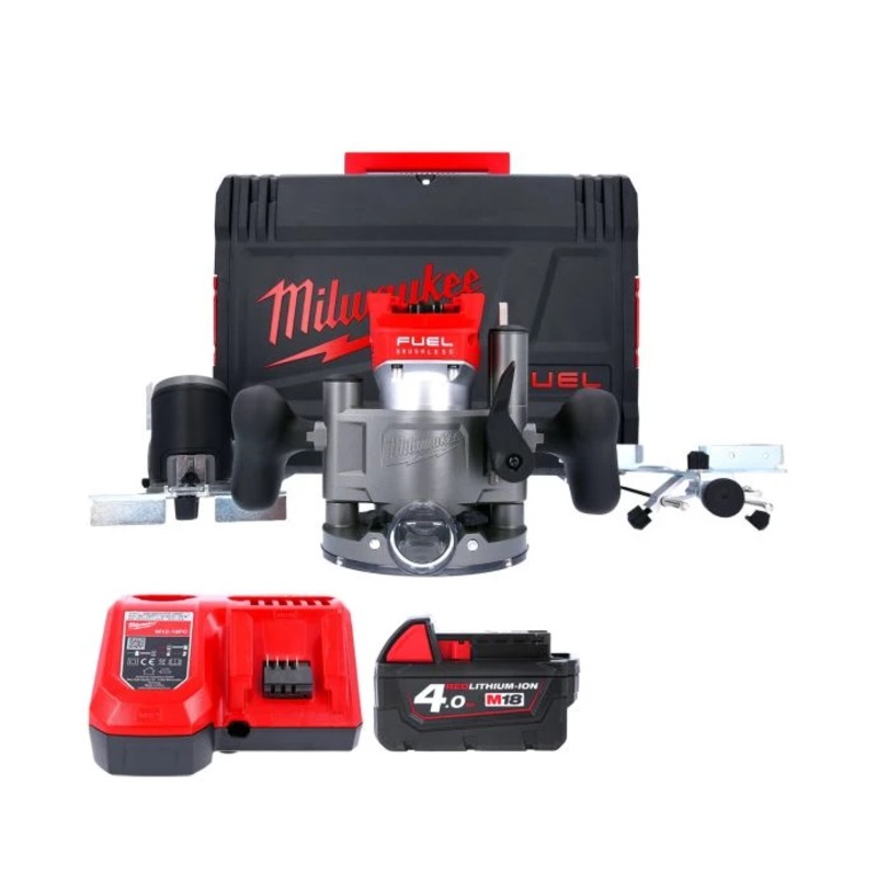 Milwaukee M18FTR 18V Router + 1 x 4.0Ah Battery & Charger