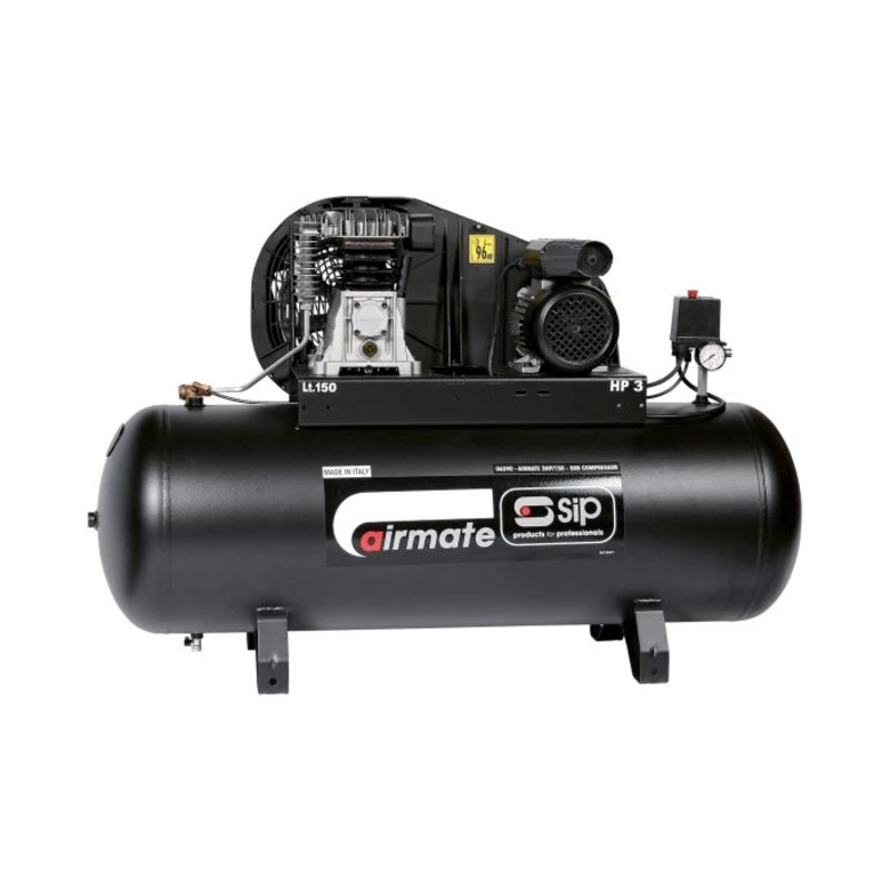 SIP 3HP/150-SRB 150ltr Belt Drive Compressor