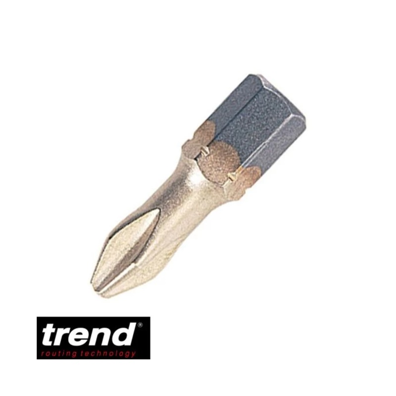 Trend SNAP/IPH1/10 Snappy PH1 Bit 25mm 10 x Titanium Nitride Coated