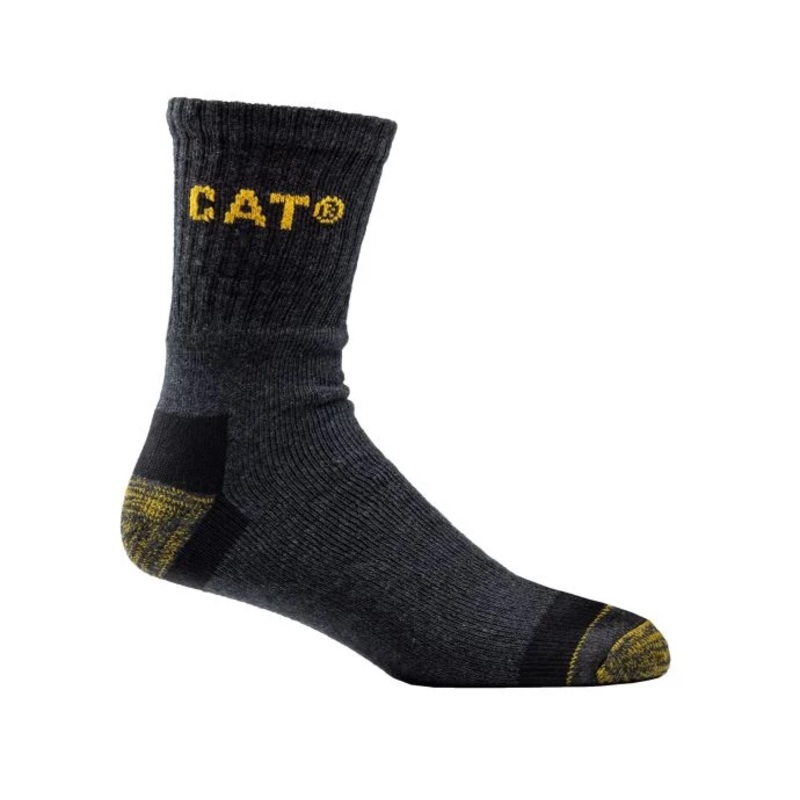 Caterpillar Premium Work Sock 3 Pair Pack – Size: 6-11 Colour: Charcoal