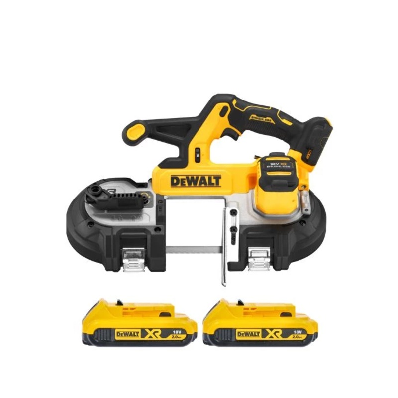 DeWalt DCS378N 18V XR Cordless Brushless Mid Sized Band Saw With 2 x 2.0Ah Batteries