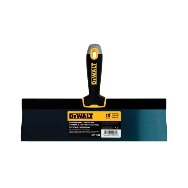 DeWalt DDW2138 355mm / 14 Stainless Steel Taping Knife With Soft Grip Handle