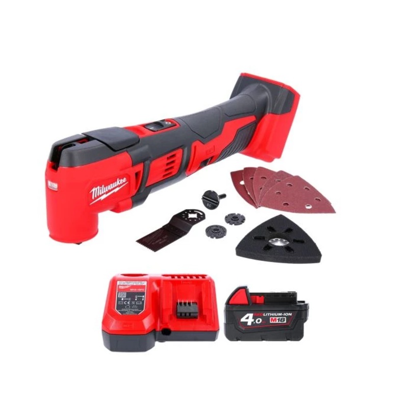 Milwaukee M18BMT M18 18V Compact Oscillating Multi Tool With 1 x 4.0Ah Battery & Charger