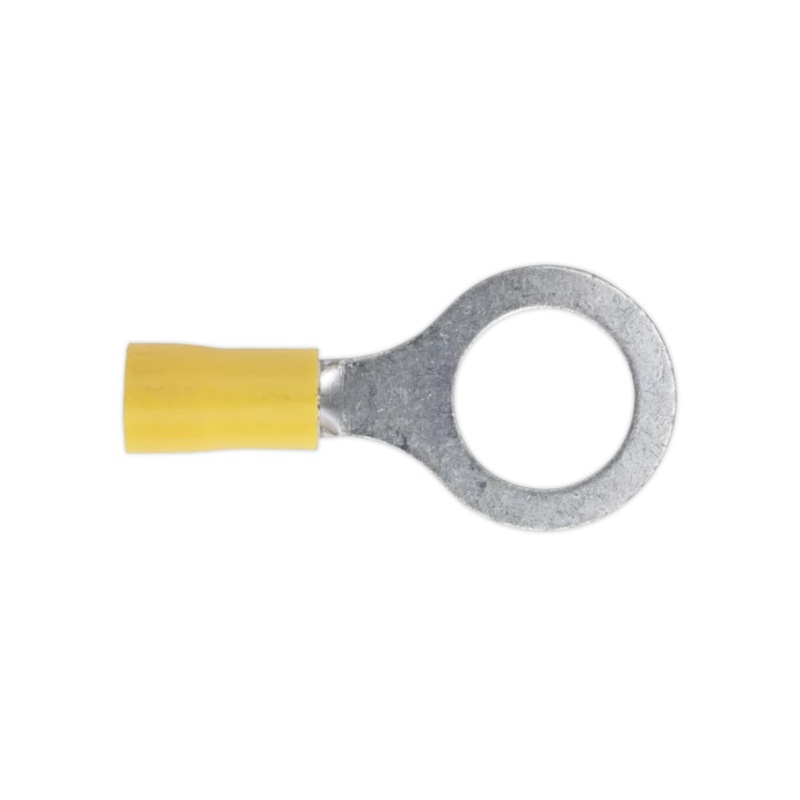 Sealey Easy-Entry Ring Terminal 13mm (1/2″) Yellow Pack of 100