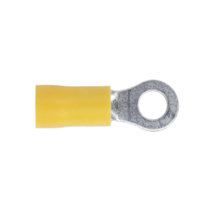 Sealey Easy-Entry Ring Terminal 5.3mm (2BA) Yellow Pack of 100