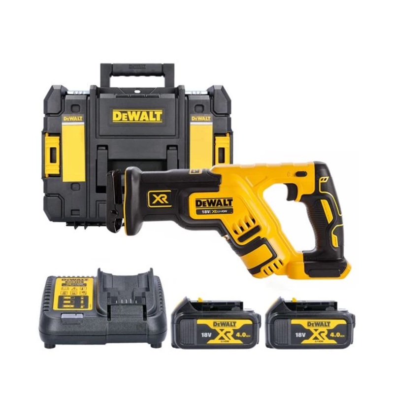 DeWalt DCS367 18V Compact Brushless Reciprocating Saw With 2 x 4.0Ah Batteries, Charger & TSTAK II Case
