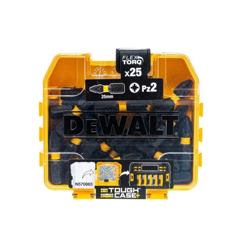 DeWalt DT70556T-QZ PZ2 25mm Impact Torsion Screwdriver Bit Box – Pieces of 25