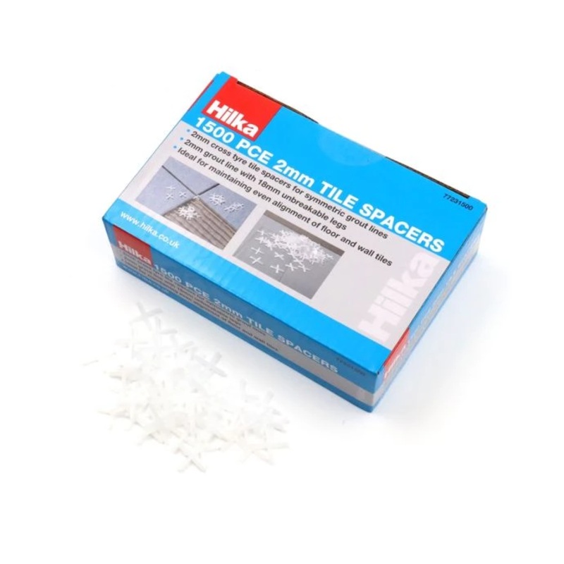 Hilka 77231500 1500 Piece 2mm Tile Spacers