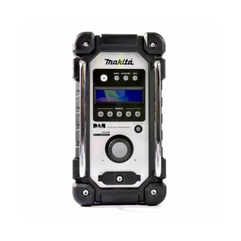 Makita Radio DMR109W 10.8V/18V CXT/LXT Cordless/AC FM/DAB/DAB+ Jobsite With AUX & USB Write Bare Unit