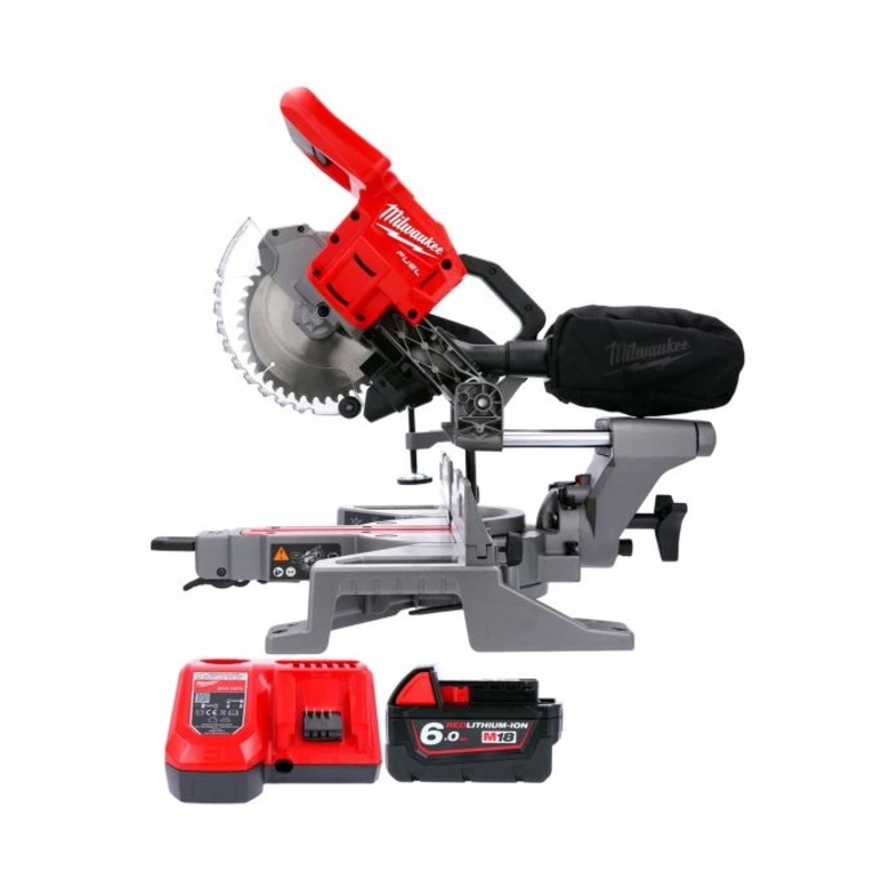 Milwaukee M18FMS190 18V Cordless FUEL 190mm Mitre Saw With 1 x 6.0Ah Battery & Charger