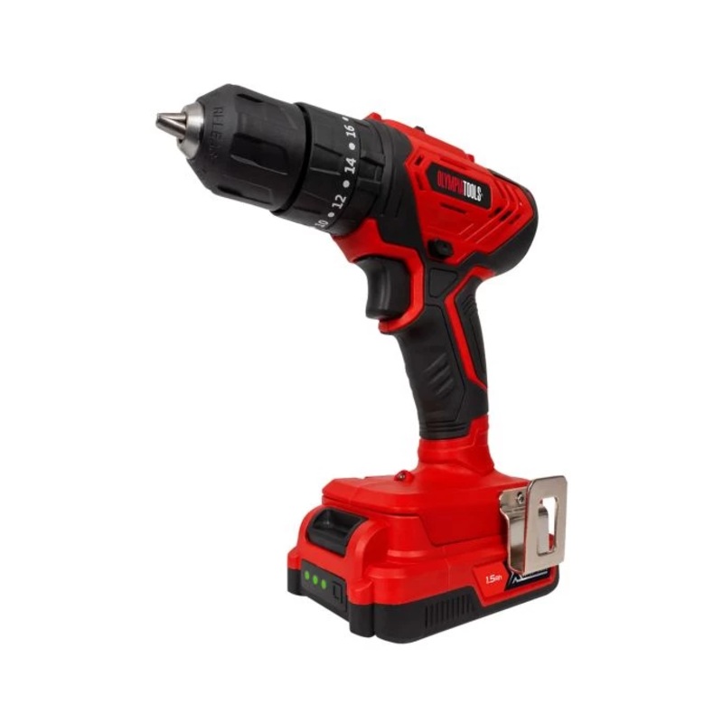 Olympia OLPX20SCD215 20V Cordless Combi Drill With 2 x 1.5Ah Batteries & Charger