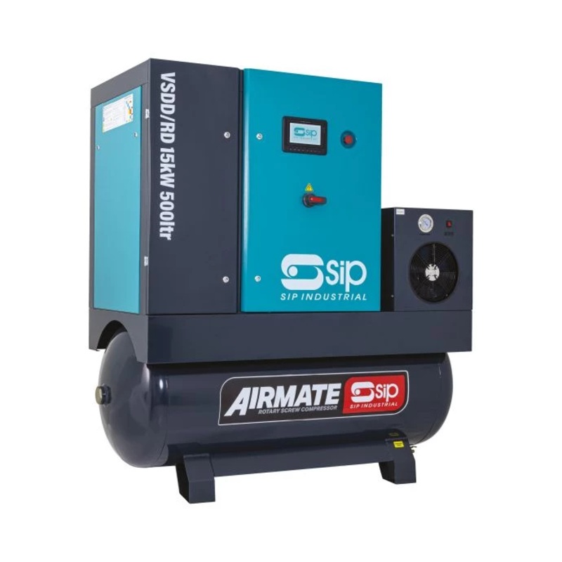 SIP VSDD/RD 15kW 10bar 500ltr 400v Rotary Screw Compressor with Dryer