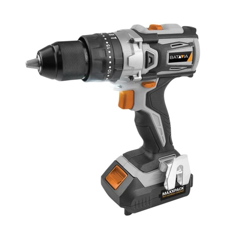 Batavia MAXXPACK Brushless Combi Drill 18V 1 x 2.0Ah Li-ion