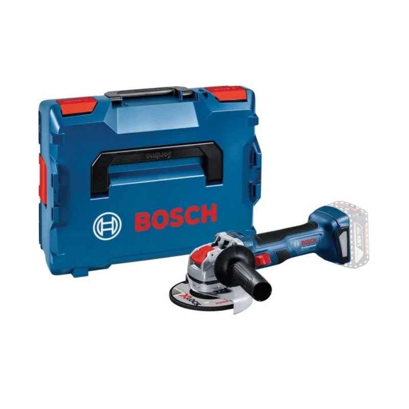 Bosch GWX 18V-7 18V Cordless Brushless 115mm X-Lock Angle Grinder in L-Boxx – 06019H9104