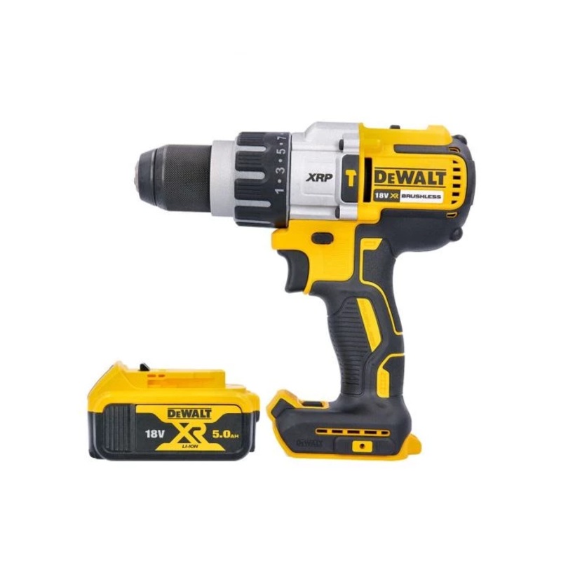 DeWalt DCD996N 18V Cordless XRP 3 Speed Brushless Hammer Combi Drill With 2 x 5Ah Batteries