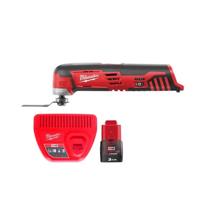 Milwaukee C12MT 12V M12 Cordless Oscillating Multi Tool With 1 x 3.0Ah Battery & Charger
