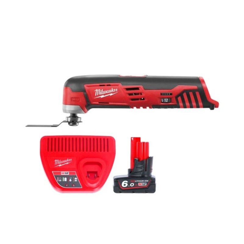 Milwaukee C12MT 12V M12 Cordless Oscillating Multi Tool With 1 x 6.0Ah Battery & Charger