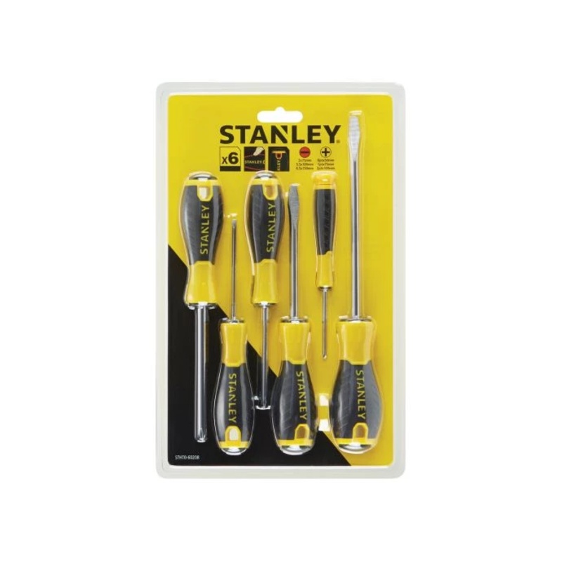Stanley STHT0-60208 6 Piece Essential Steel Screwdriver Set – STA060208