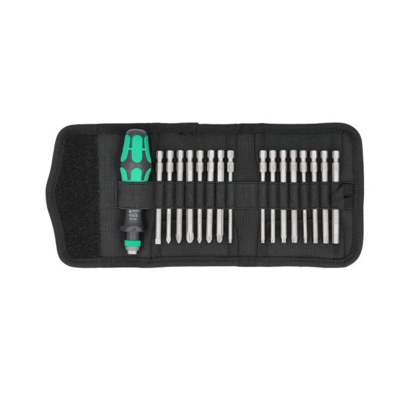 Wera WER059295 17 Piece Kompakt 60 Screwdriver Bit Holding Kit in  Pouch – 05059295001