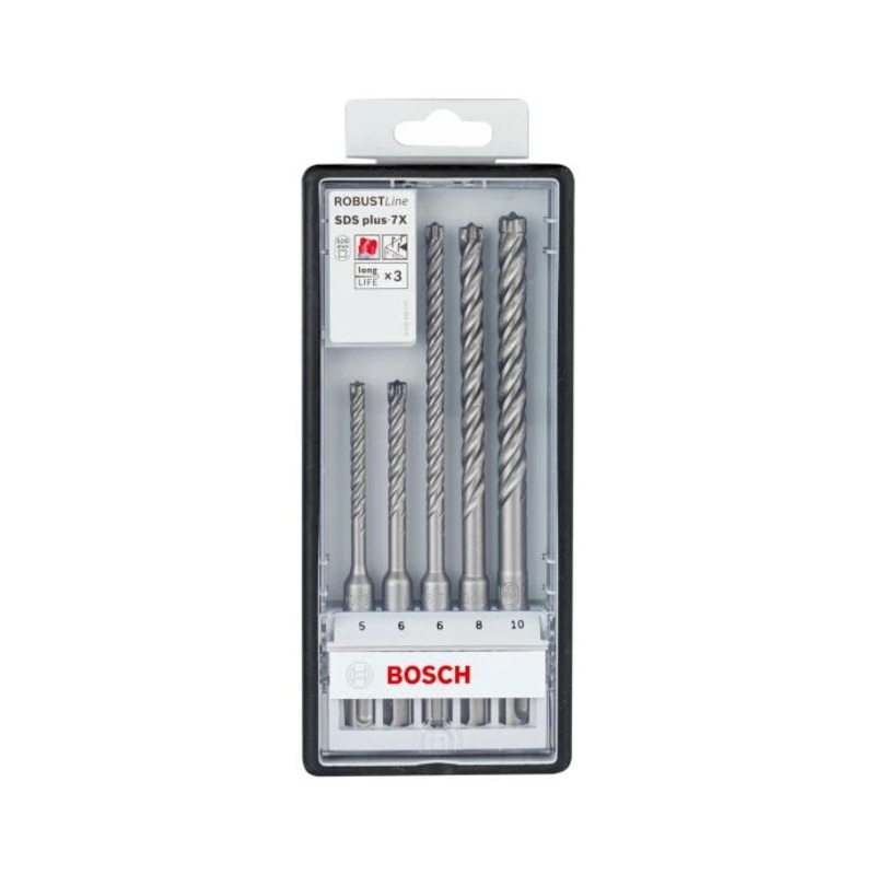 Bosch 2608576199 SDS Plus-7X 5 Piece Hammer Drill Bit Set