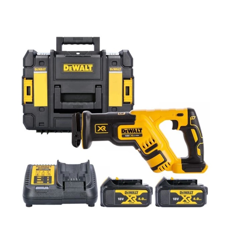 DeWalt DCS367 18V XR Brushless Compact Reciprocating Saw With 2 x 4.0Ah Batteries, Charger & Case
