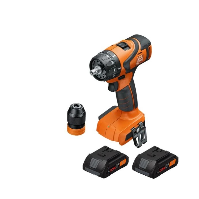 Fein ABS 18 Q AS 18V Cordless Brushless 2 Speed Drill/Driver With 2 x 4Ah Batteries