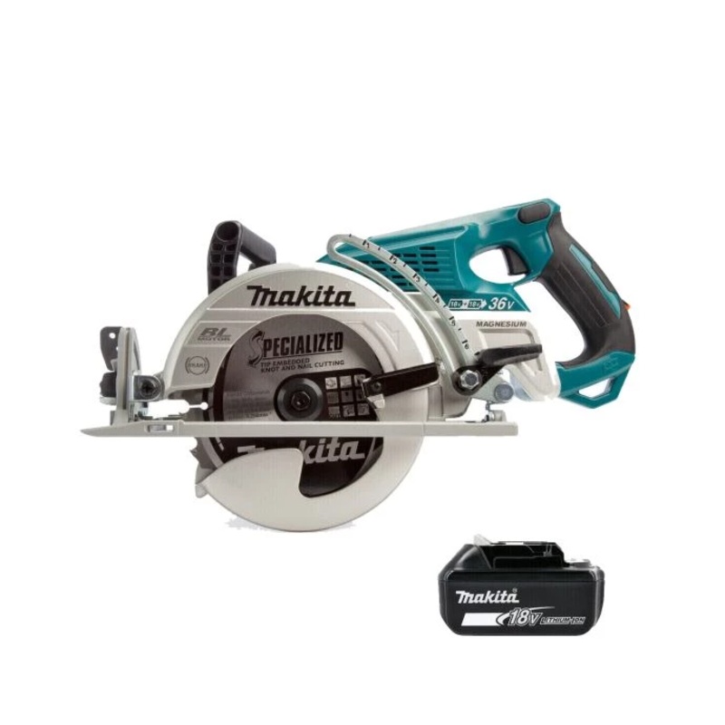 Makita Circular Saw DRS780Z 18V/36V LXT 185mm Cordless Brushless Robust Wood Cutting Saw With  1 x 3.0Ah Battery