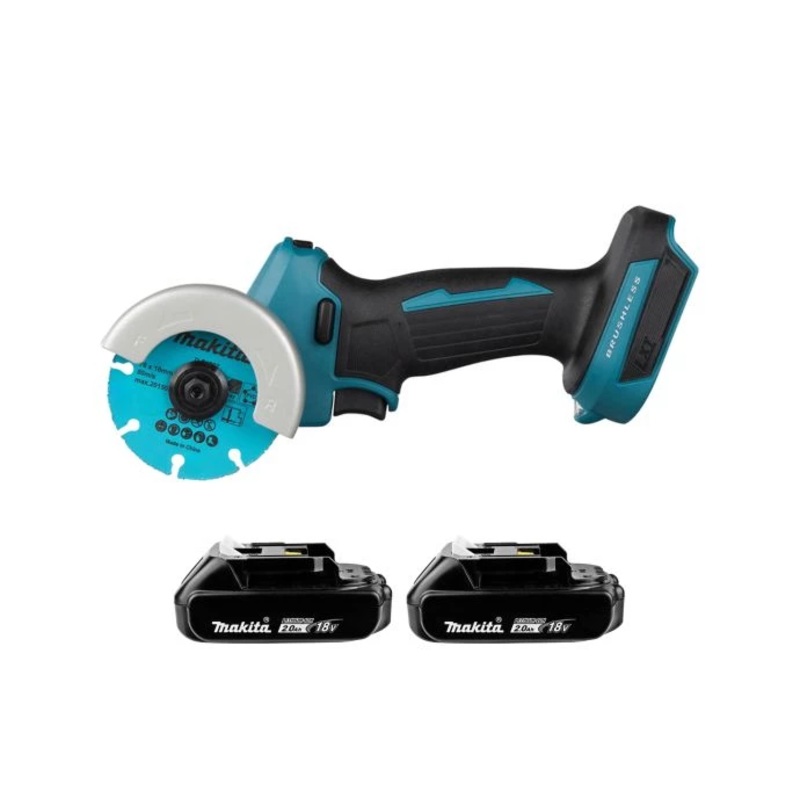 Makita Cut-Off Saw DMC300Z 18V LXT Cordless Brushless 76mm With 2 x 2.0Ah Batteries