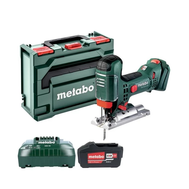 Metabo STA 18 LTX 100 18V Body Grip Cordless Jigsaw With 1 x 4.0Ah Battery, Charger & MetaBOX