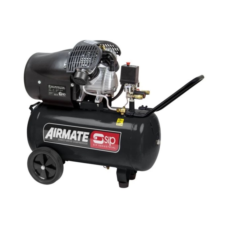 SIP DDVT 3hp 50ltr V-Twin Direct Drive Compressor