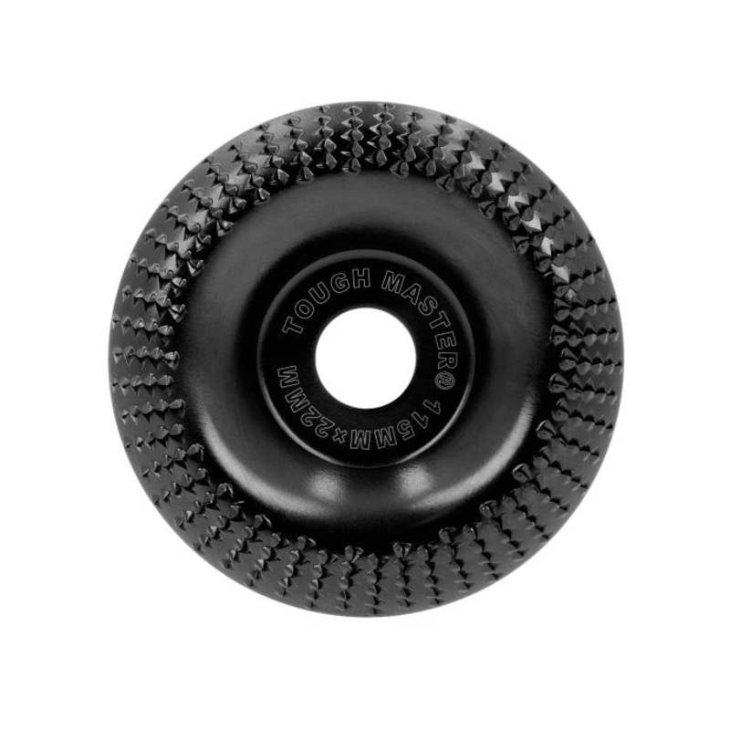 TOUGH MASTER Wood Grinding Disc Black Steel Grinder Wheel 115mm x 22.2mm (TM-GD115)