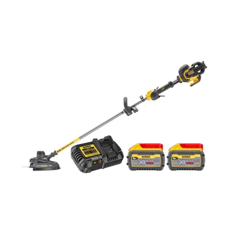 DeWalt DCM571 54V XR Trimmer + 2 x 9Ah Batteries & Charger