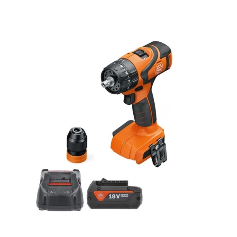 Fein ASB 18 Q AS Brushless 2 Speed Combi Drill With 1 x 5Ah Battery & Charger