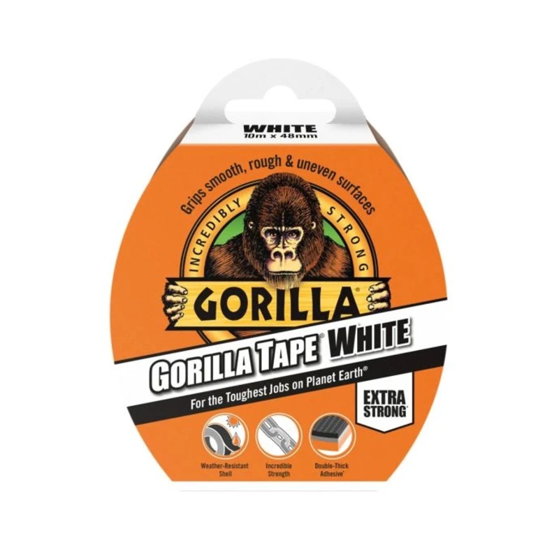 Gorilla GRGCLOTHWH Tape 48mm x 10m White