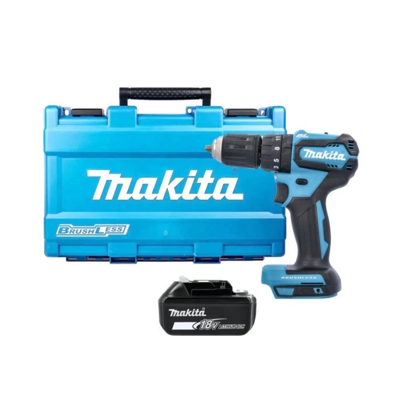 Makita DHP483ZJ 18V LXT Cordless Brushless 2-Speed Combi Drill With 1 x 6.0Ah Battery & Carry Case
