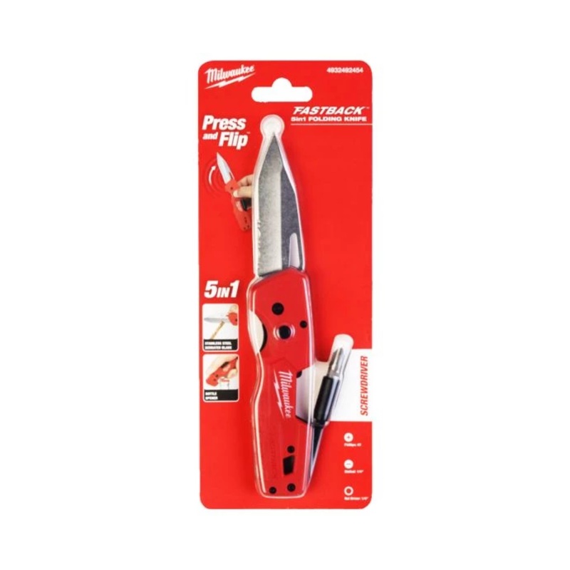 Milwaukee 4932492454 Fastback 5 in 1 Folding Knife
