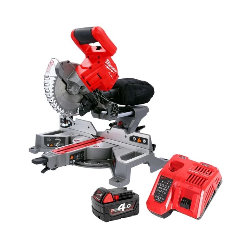 Milwaukee M18FMS190 18V Cordless FUEL 190mm Mitre Saw With 1 x 4.0Ah Battery & Charger