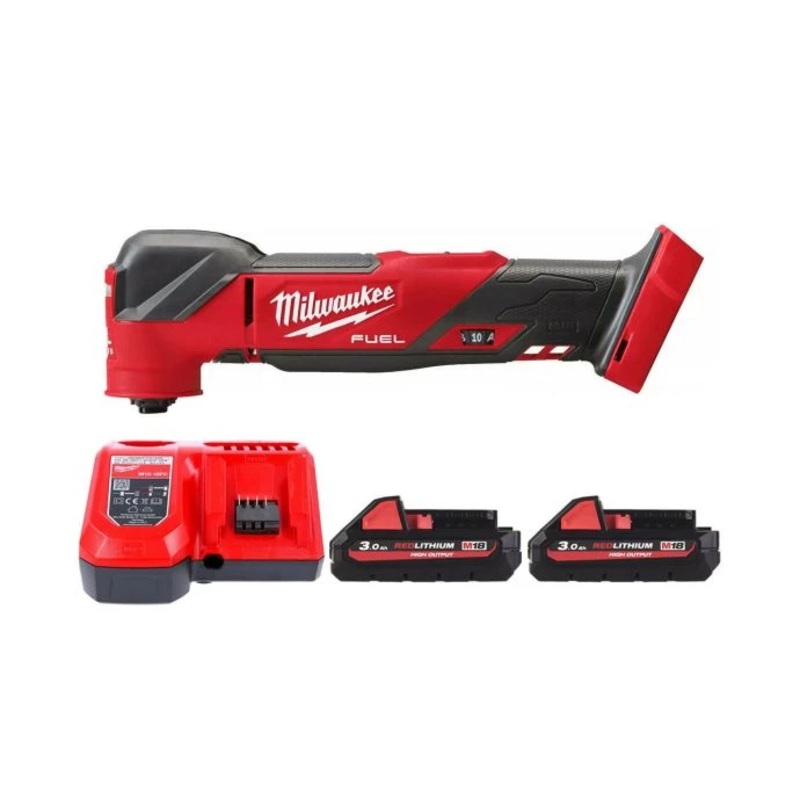 Milwaukee M18FMT 18V FUEL Multi Tool with 2 x 3.0Ah Batteries & Charger
