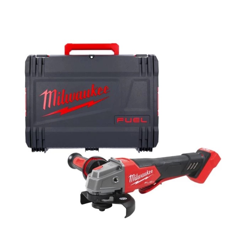 Milwaukee M18FSAGV115XPDB-0X 18V 115mm FUEL Paddle Switch Angle Grinder With Carry Case