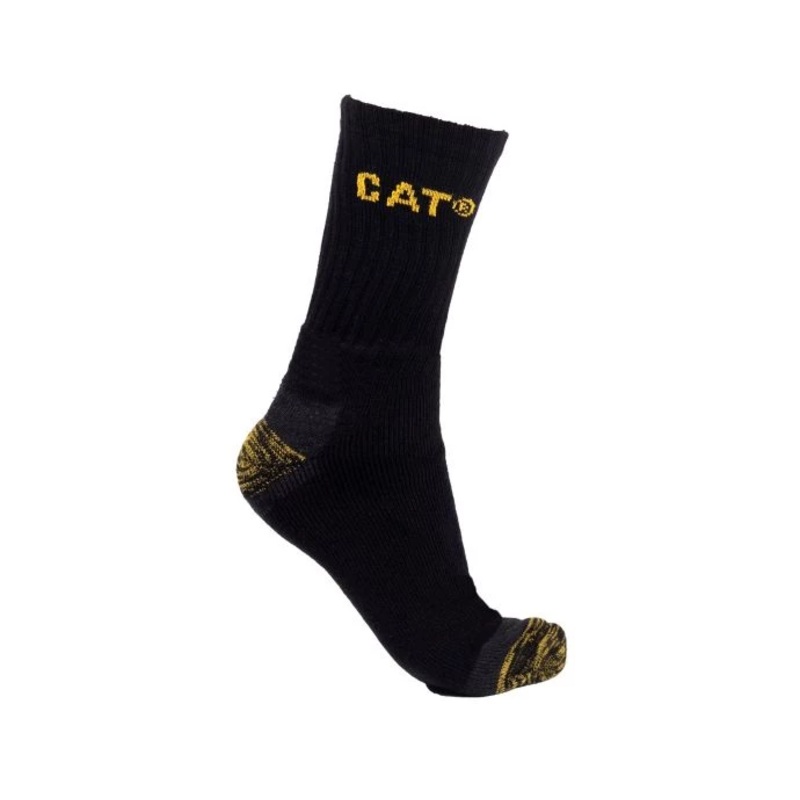 Caterpillar Premium Work Sock 3 Pair Pack – Size: 11-14 Colour: Black