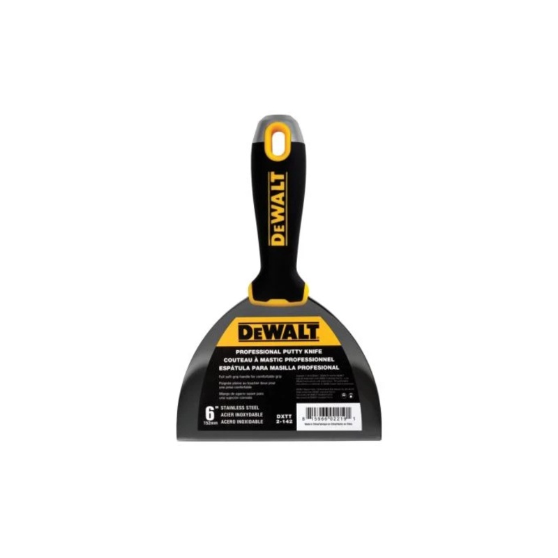DeWalt DDW2142 150mm / 6 Stainless Steel Professional Putty Taping Knife