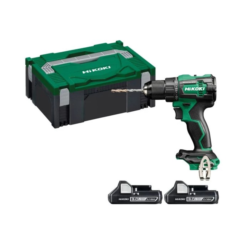 Hikoki DV18DEW2Z 18V Cordless Brushless Combi Drill With 2 x 3.0Ah Batteries & Carry Case