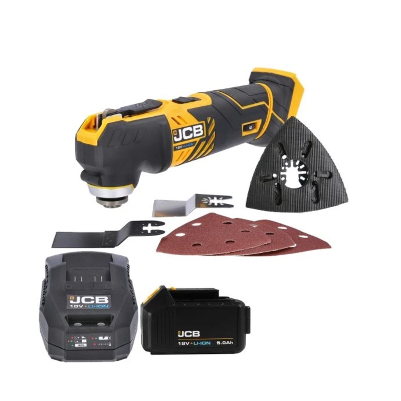 JCB 21-18MT-B 18V Li-Ion Oscillating Multi-Tool With 1 x 5.0Ah Battery & Charger
