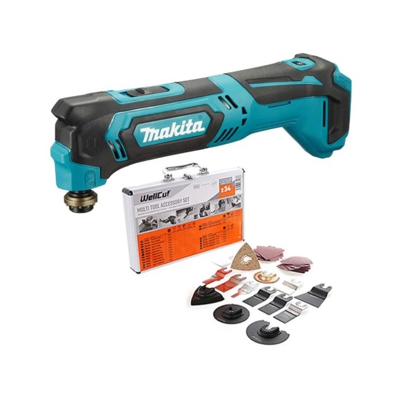 Makita Multi Tool TM30DZ 12V Max CXT Cordless With 34 Pcs Accessory Set