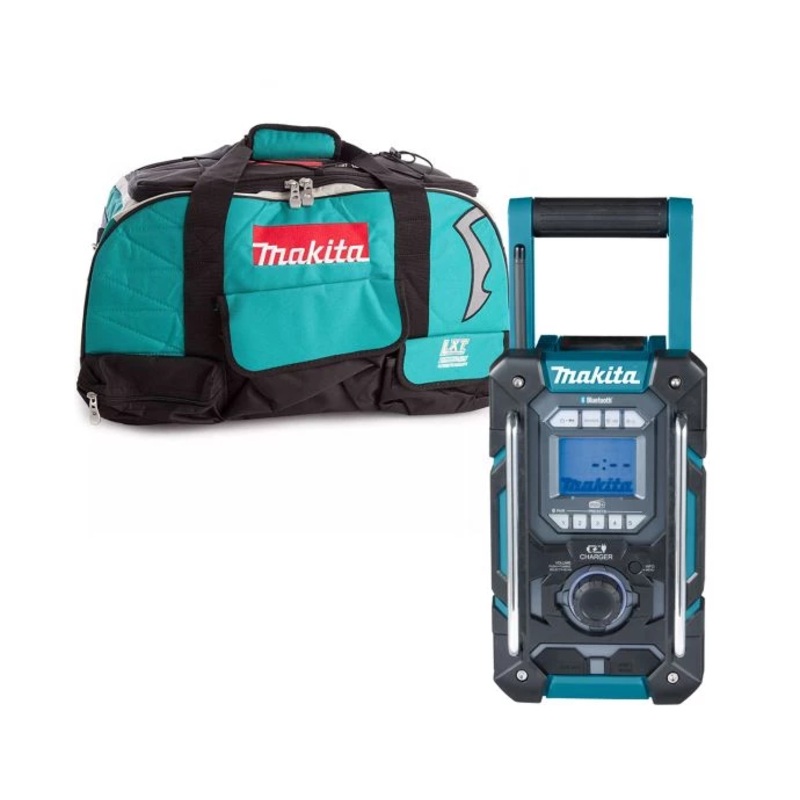 Makita Radio DMR301Z 12V Max/18V CXT/LXT Cordless/AC AM/DAB/DAB+ Jobsite With Bluetooth, AUX & USB With LXT400 Tool Bag