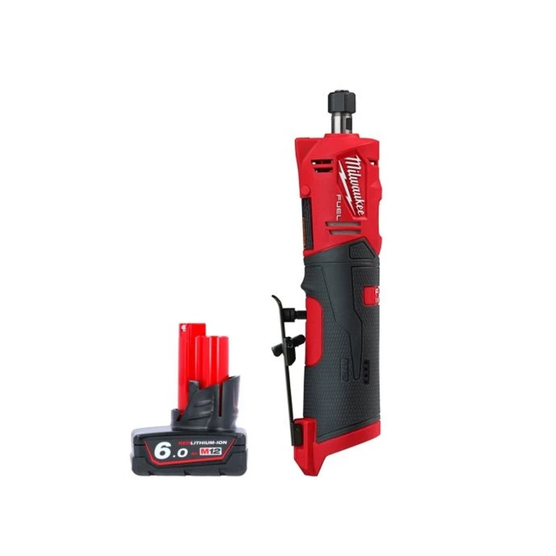 Milwaukee M12FDGS 12V Fuel Cordless Straight Die Grinder With 1 x 6.0Ah Battery
