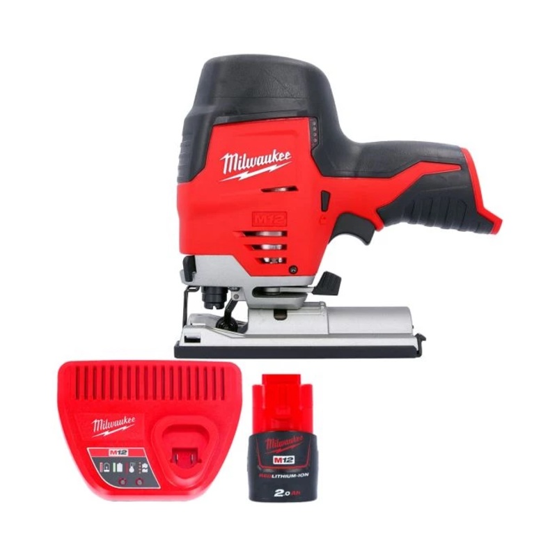 Milwaukee M12JS 12V Cordless Jigsaw With 1 x 2.0Ah Battery & Charger
