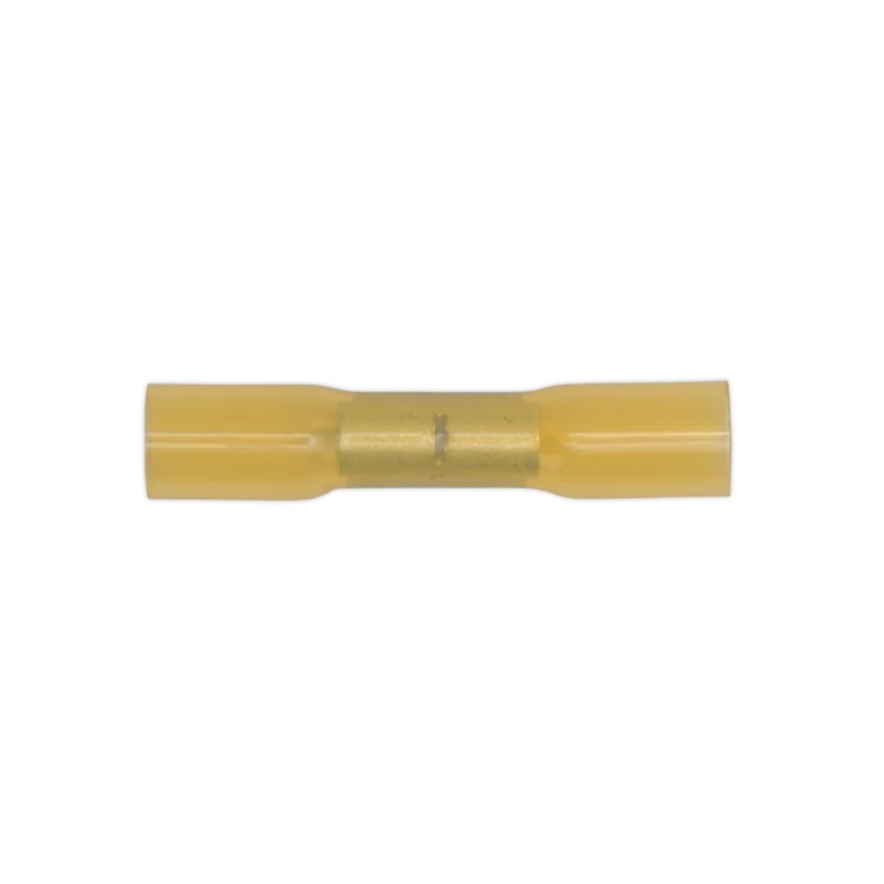 Sealey Heat Shrink Butt Connector Terminal 6.8mm Yellow Pack of 50